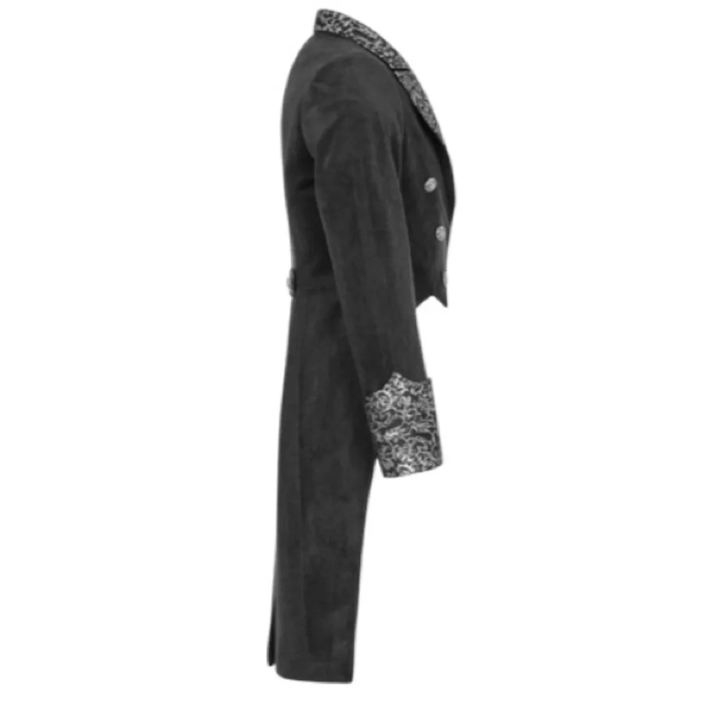 Neo Victorian Men's Black Military Jacket [L]